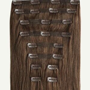 Luxy 20” Classic Neutral Brown Clip-In Hair Extensions
